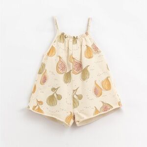 Play up Jumpsuit with figs illustration | Organic Care 5Y